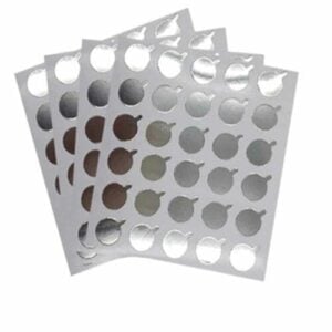 Lijmstickers aluminium 300 stuks
