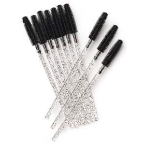 Mascara Borsteltjes Silicone Glitter Zwart