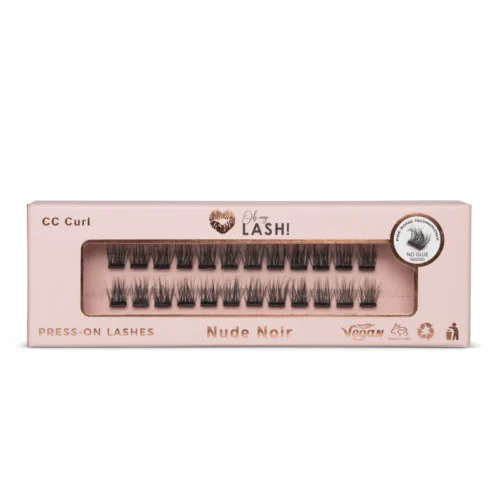 Press-on lashes - Nude Noir CC Curl - single lashes